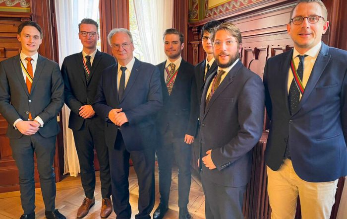 Vorortspräsidium des CV mit dem Ministerpräsidenten von Sachsen-Anhalt
